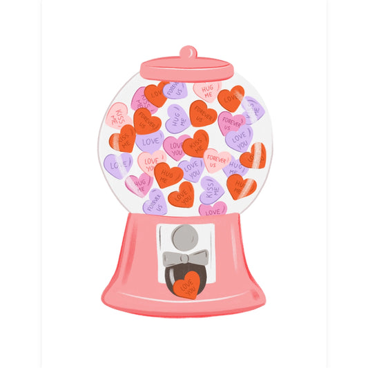 Carte de souhait - Machine à gomme