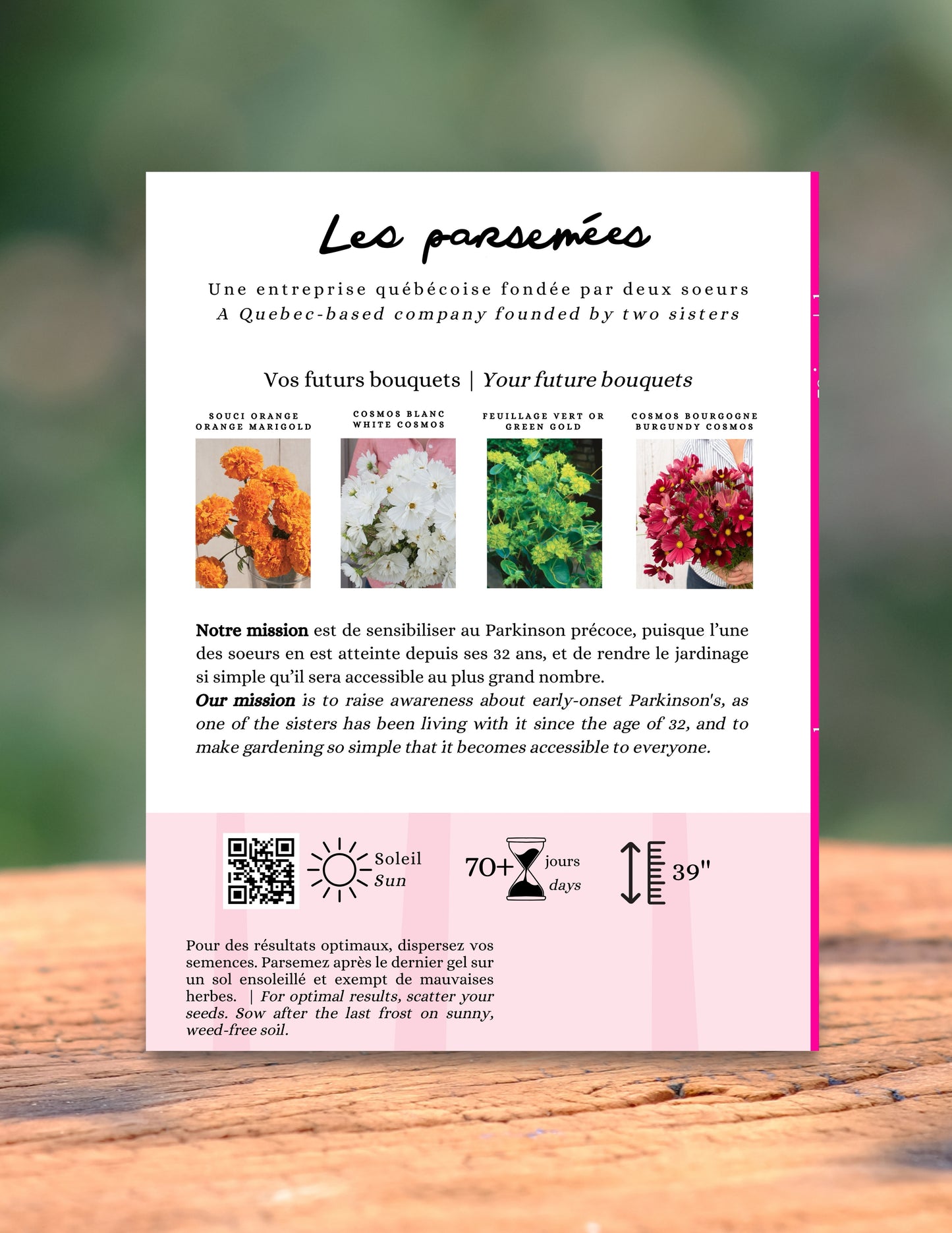 Semences - Bouquet 70 jours