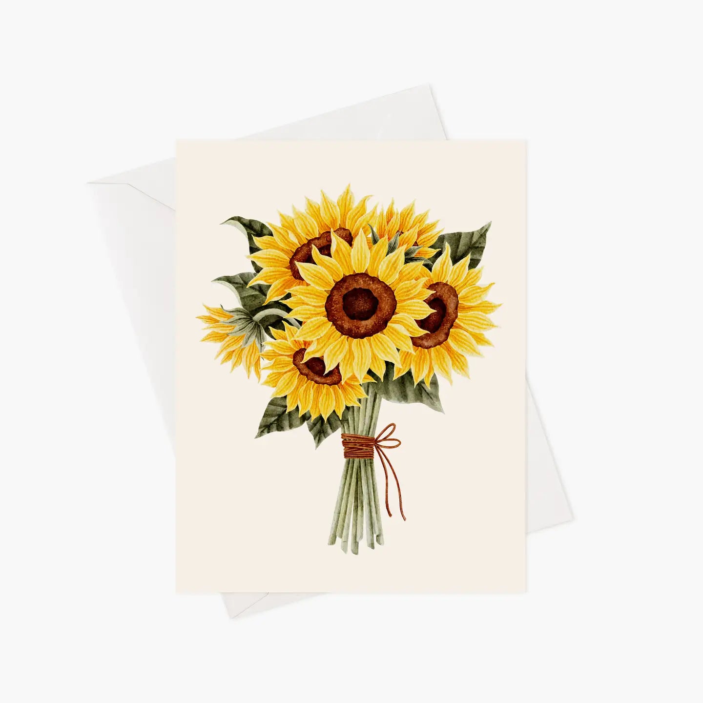 Carte de souhaits - Bouquet de tournesol
