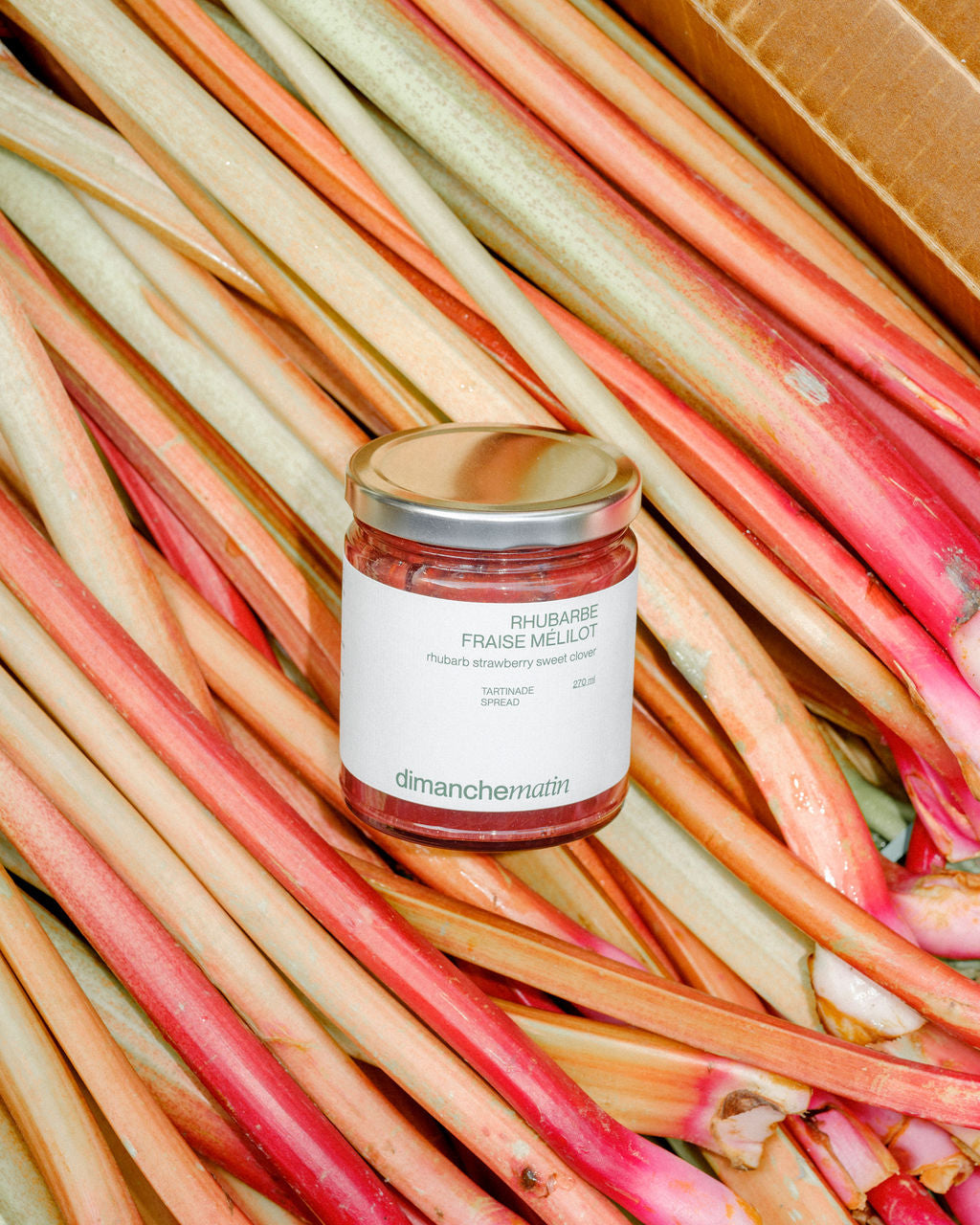 Tartinade - Rhubarbe, fraise et mélilot