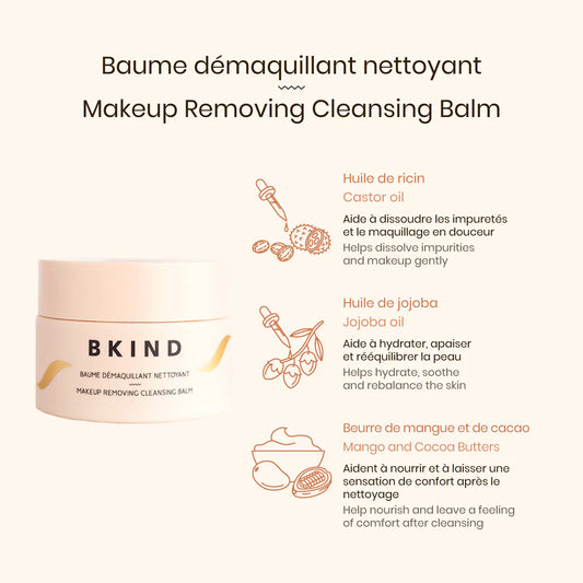 Cleansing makeup remover balm