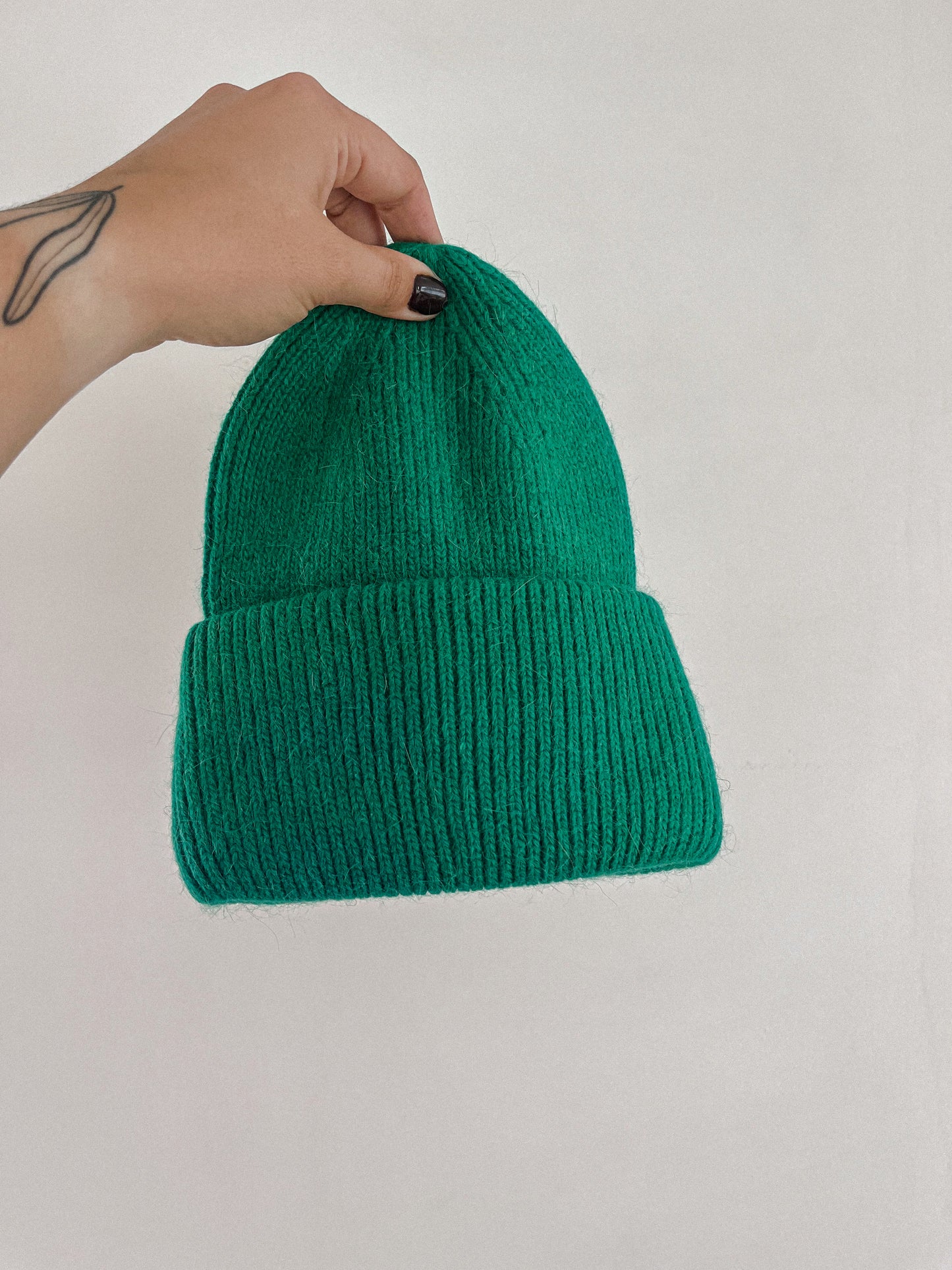 Tuque en laine d'angora