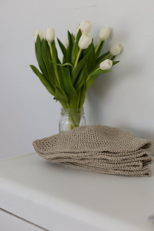 Bucket hat | Laine de coton et lin