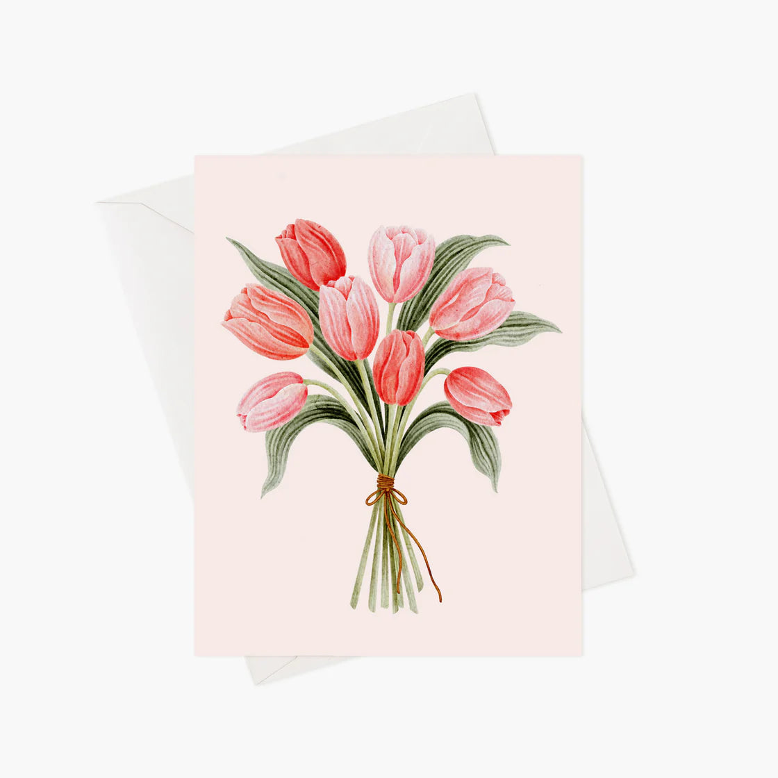 Carte de souhaits - Bouquet de tulipes