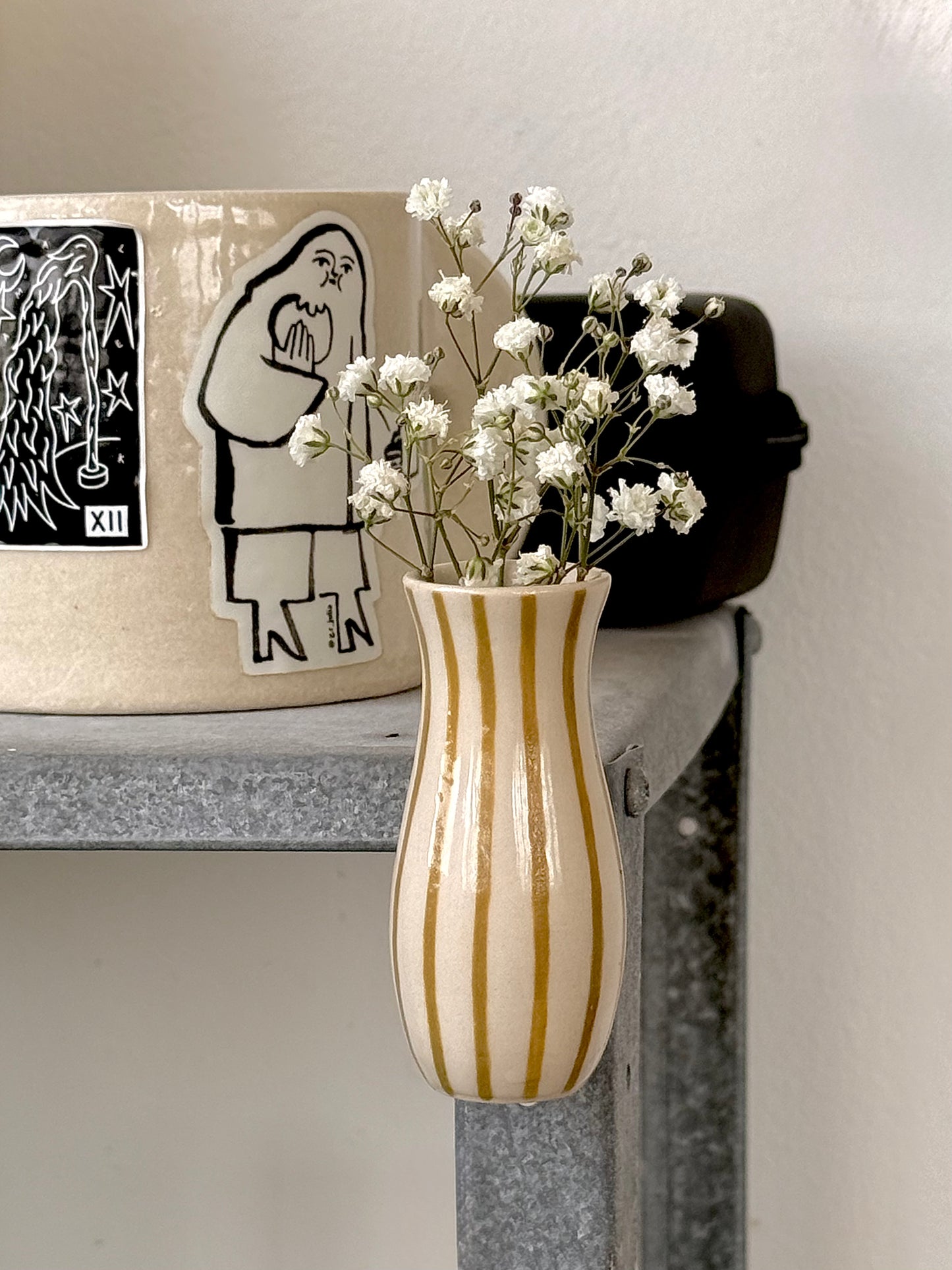 Minis vases aimantés - Lignés