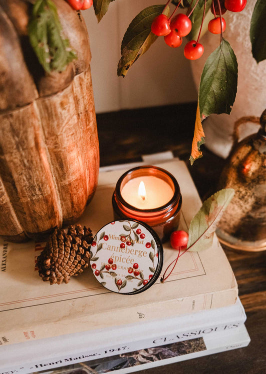 Bougie de Noël - Canneberge Épicée