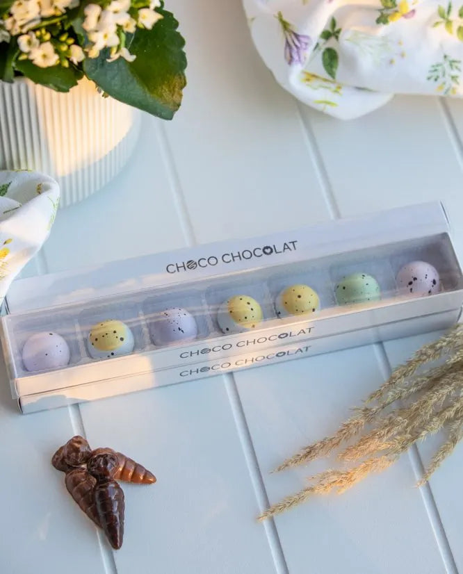 Boîte de 7 chocolats fins de Pâques