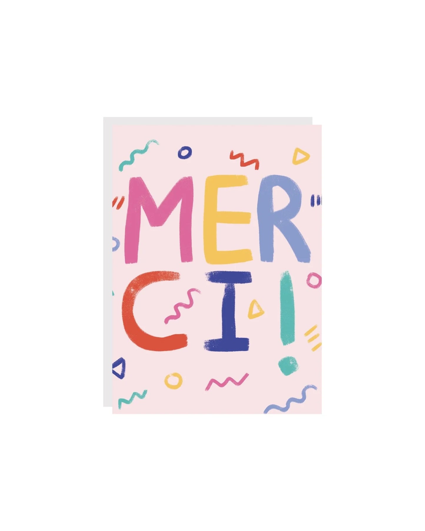 Carte de souhaits | Merci confetti