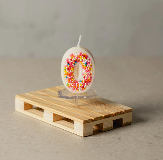 Bougie d'anniversaire | Sprinkle Candy (chiffres 0 à 9)