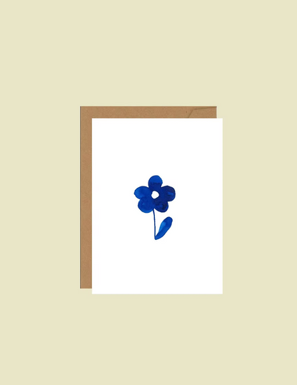 Carte de souhaits - Fleur simple