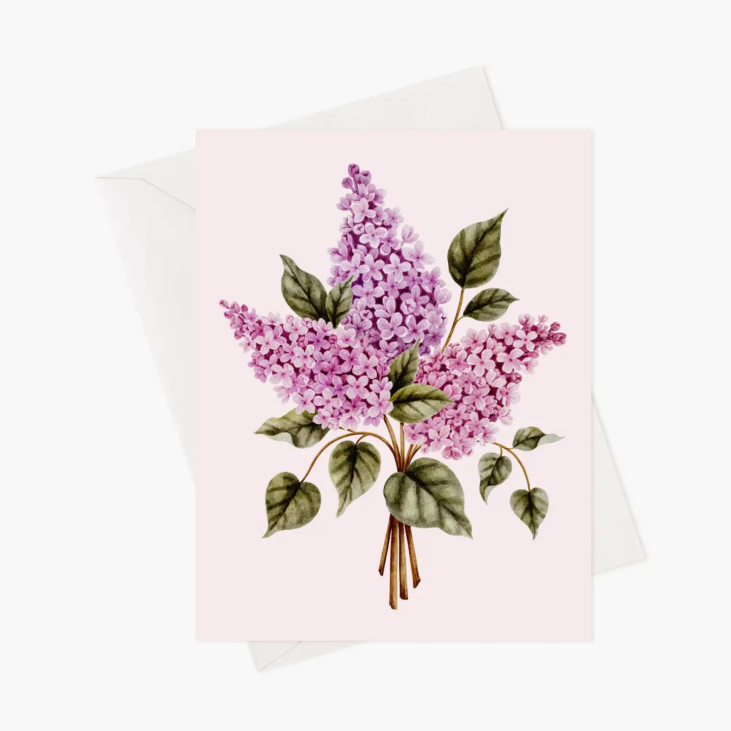 Carte de souhaits - Bouquet de lilas