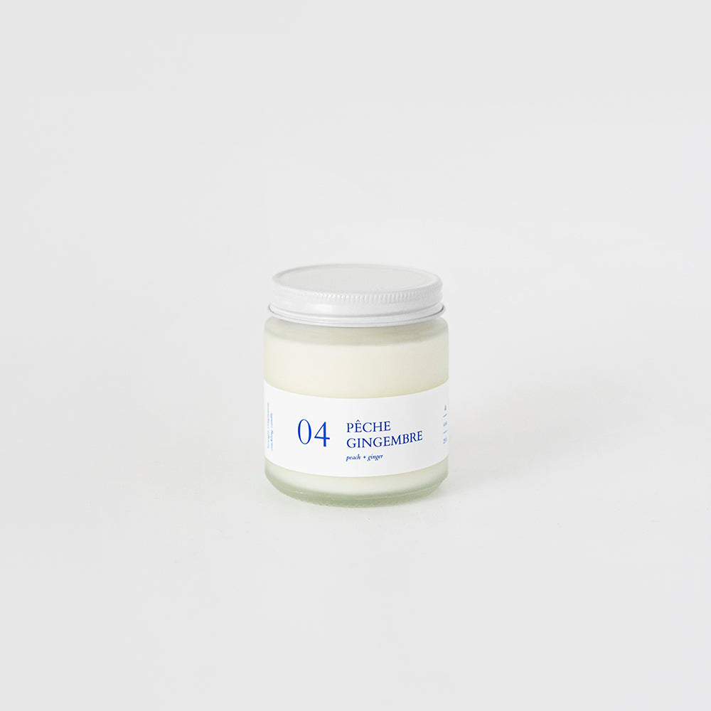 Bougie - Pêche + gingembre