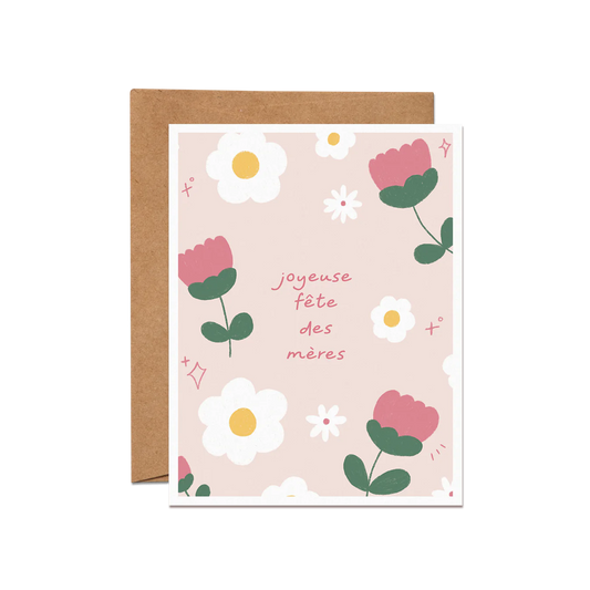 Carte de souhaits - Fête des mères florale