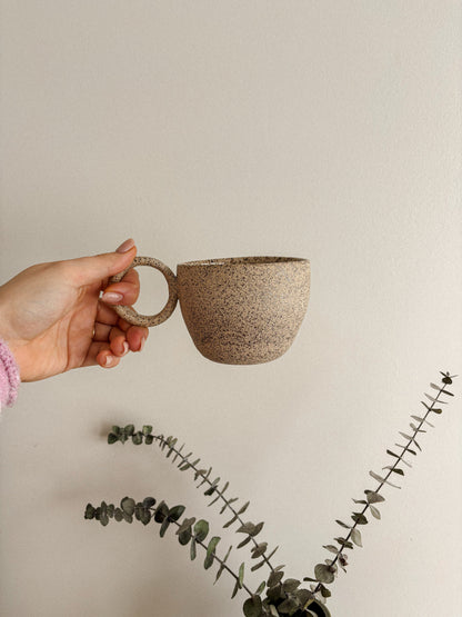 Tasse picotée- Anse ronde