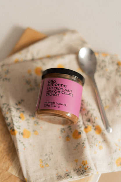 Tartinade - Noisettes et chocolat au lait croquant