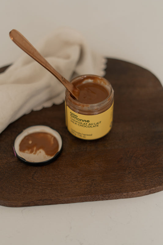 Tartinade - Noisettes et chocolat au lait