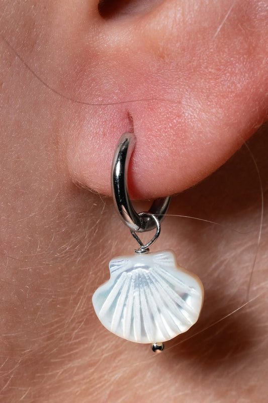 Boucle d'oreilles - White Shell