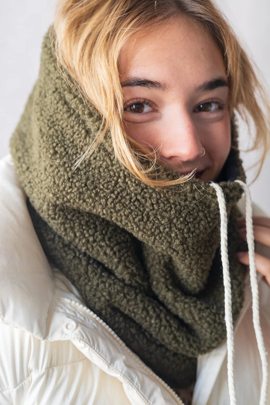 Col capuche réversible - intérieur velours