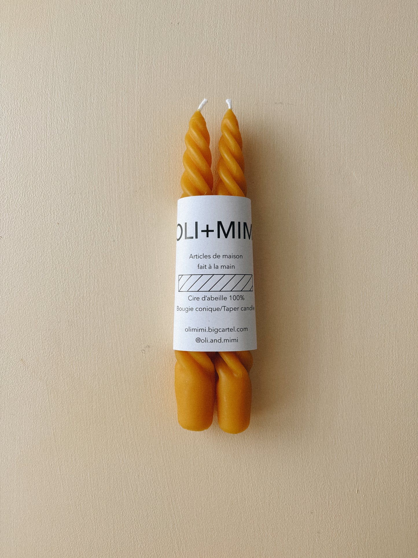 Duo de bougies | torsadées