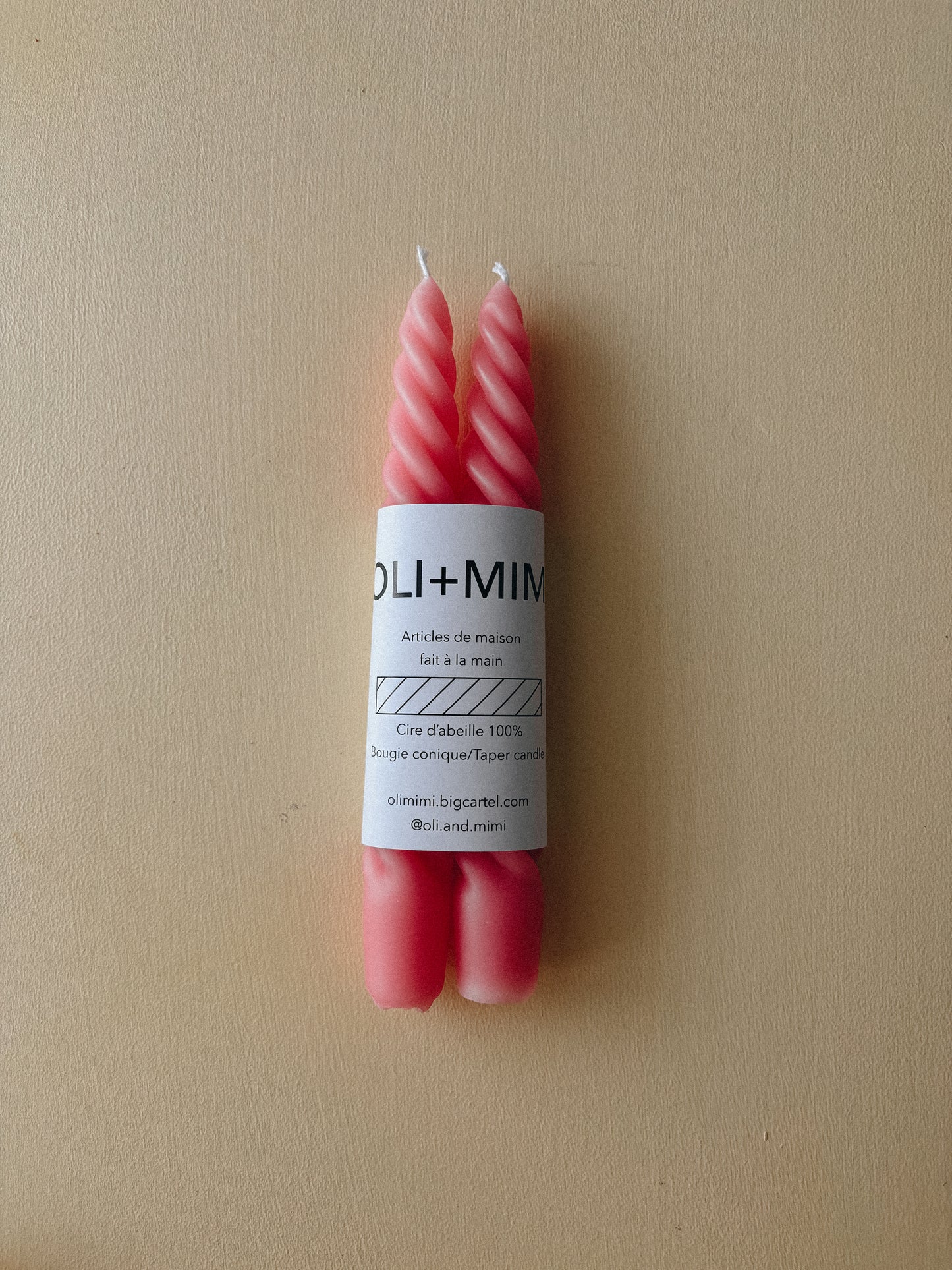 Duo de bougies | torsadées