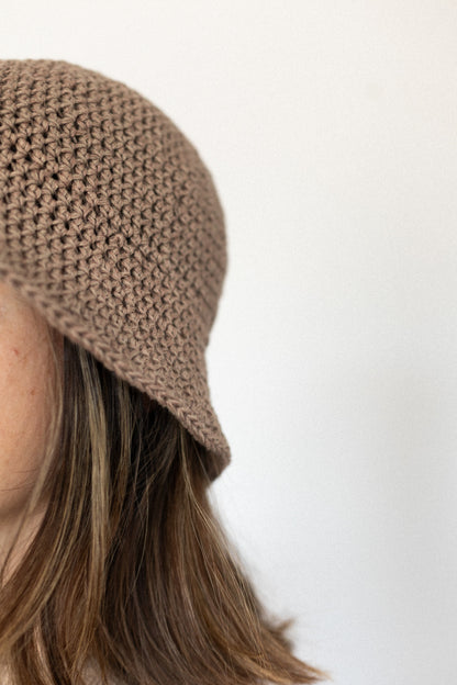 Bucket hat | Laine de coton et lin