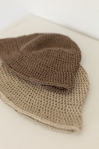 Bucket hat | Laine de coton et lin