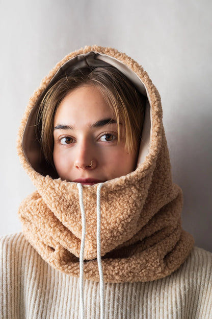 Col capuche réversible - Intérieur en satin