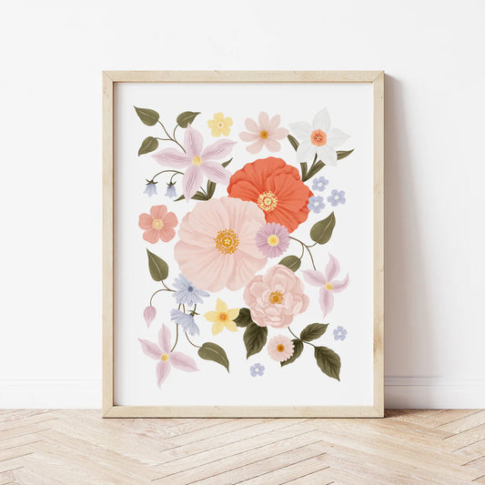 Affiche - Floral pastel