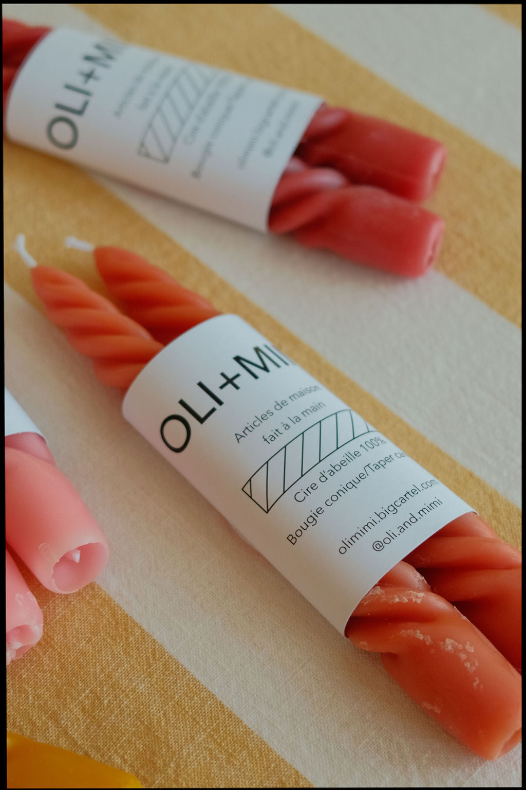 Duo de bougies | torsadées