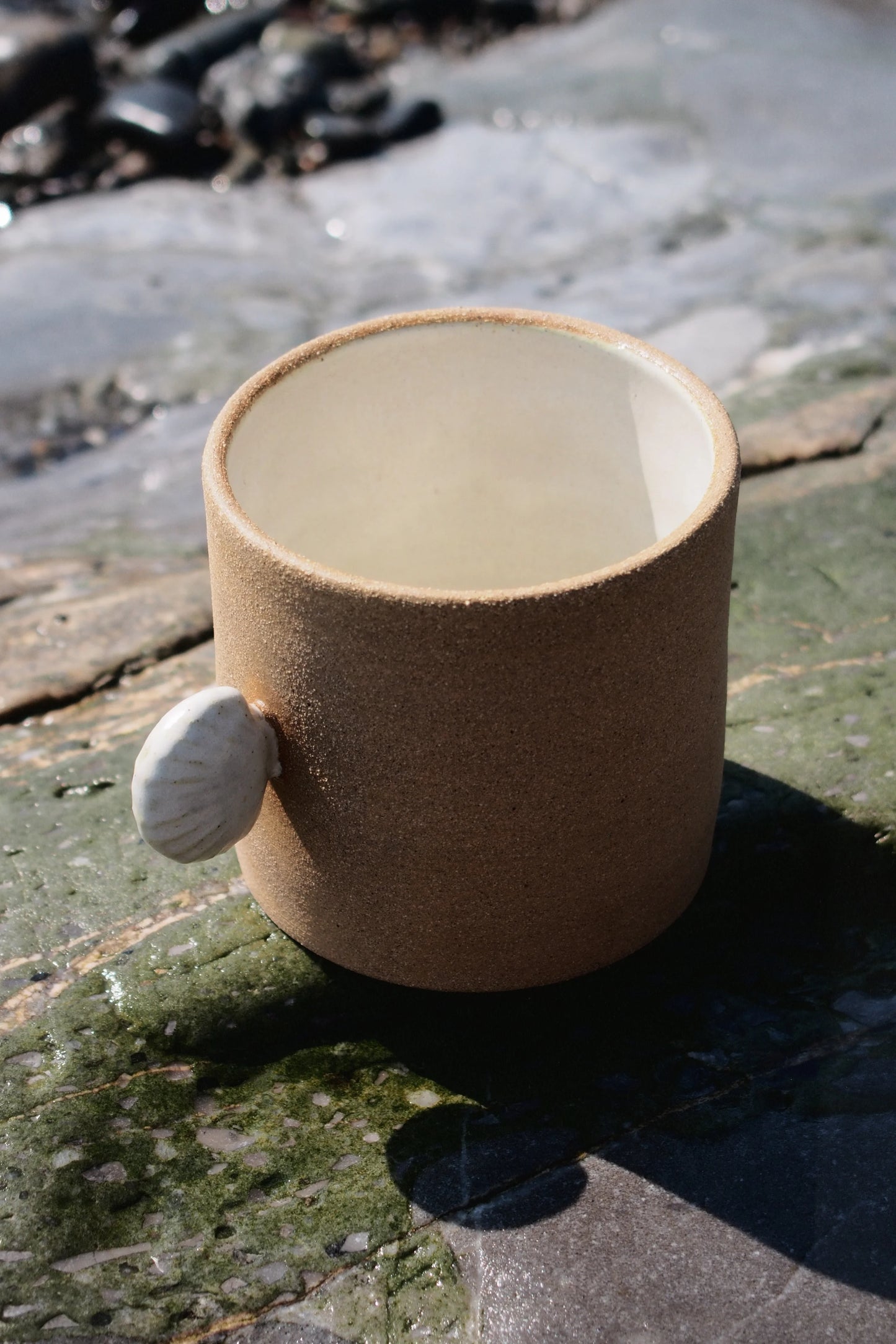 Tasse anse coquillage | Sable