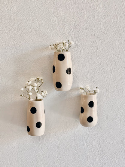 Minis vases aimantés - Polka colorés