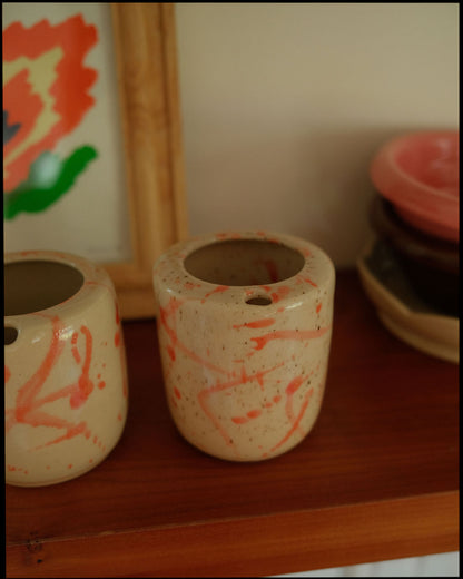 To-go cup | Splash orange