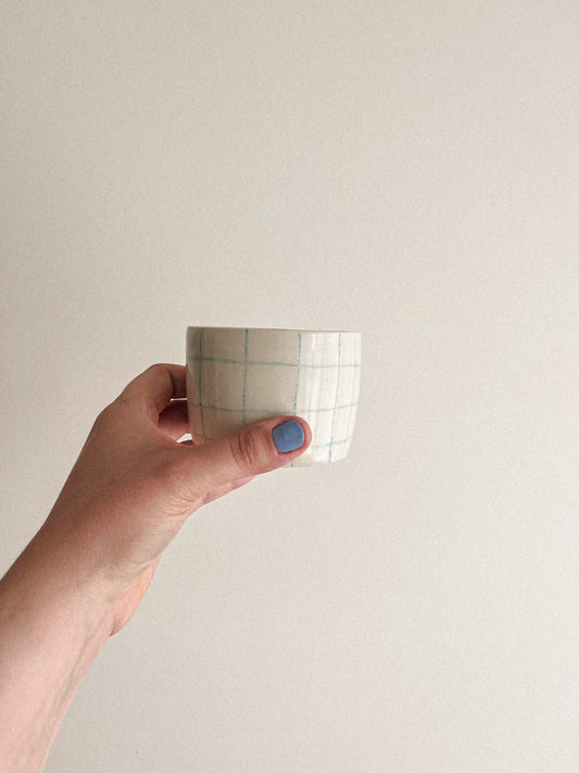 Tasse - carreaux bleus