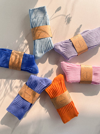 Chaussettes en coton - Couleurs vives