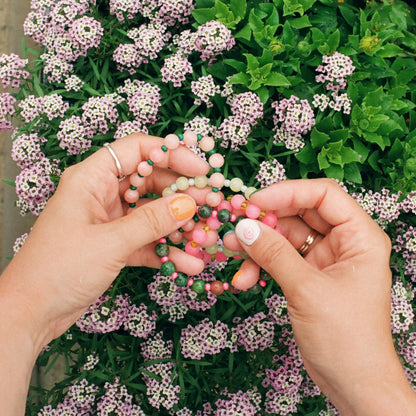 Bracelet de perles et de pierres