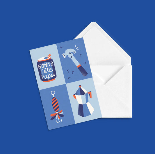Carte de souhaits - Bonne fête papa
