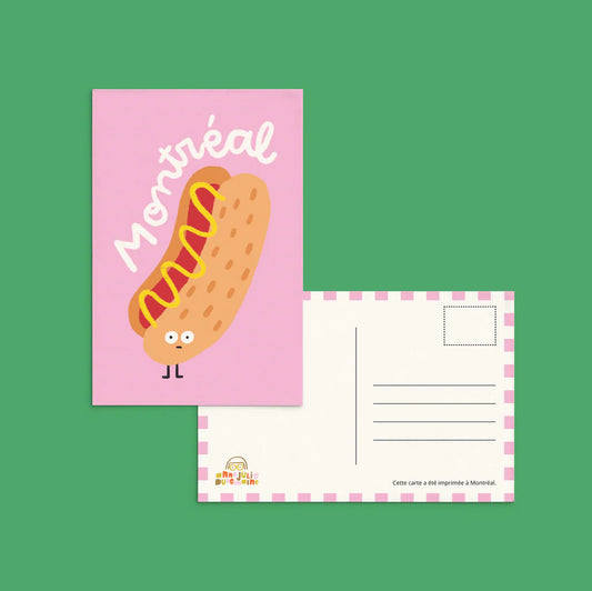Carte postale - Montréal Chien Chaud