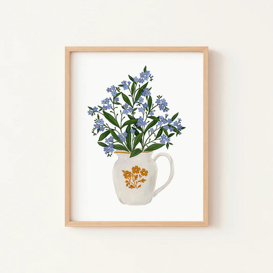 Affiche - Bouquet de myosotis