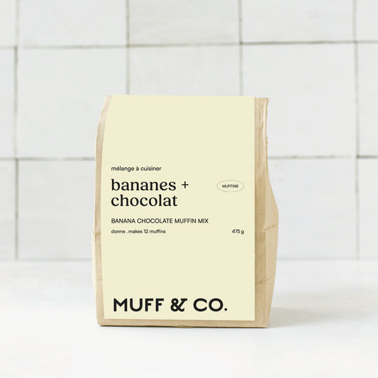 Mélange à muffins - Bananes et chocolat