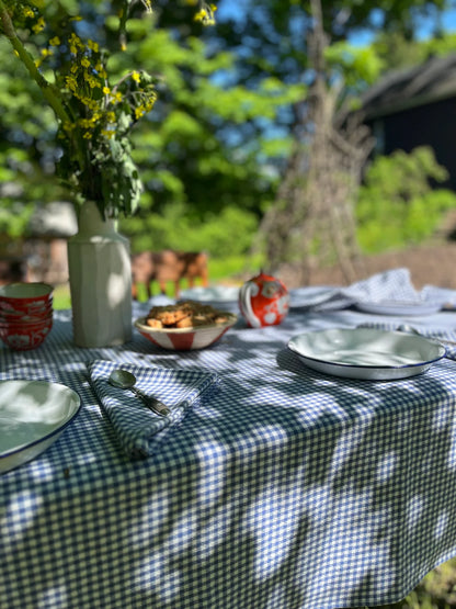 Nappe en coton bio - Vichy coloré