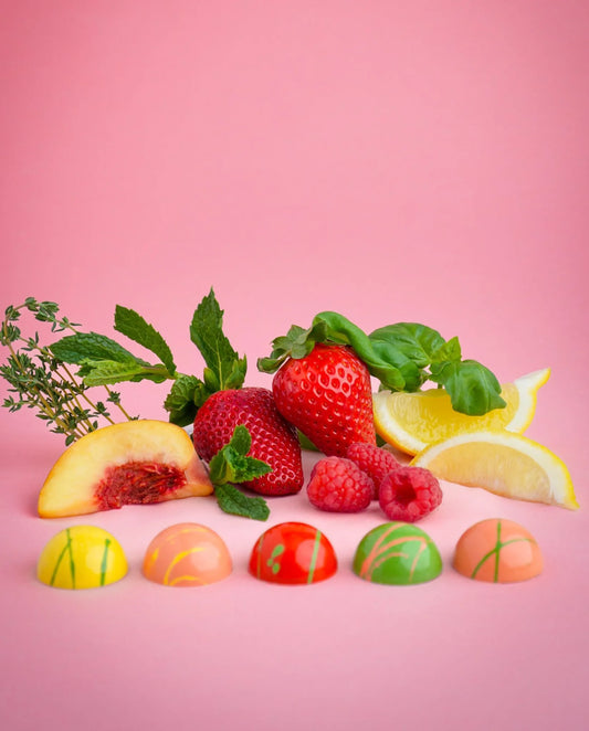 Boîte de 5 chocolats fins - Inspirés par le jardin