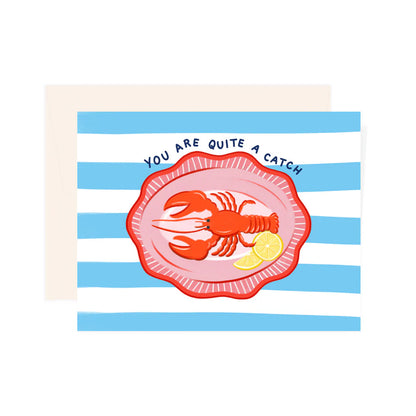 Carte de souhaits - Lobster catch