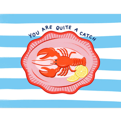 Carte de souhaits - Lobster catch