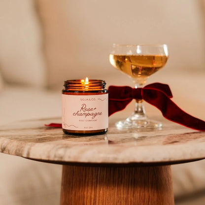 Bougie - Rose + Champagne