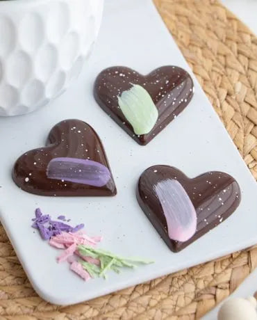 Coeur pêche et praliné croustillant