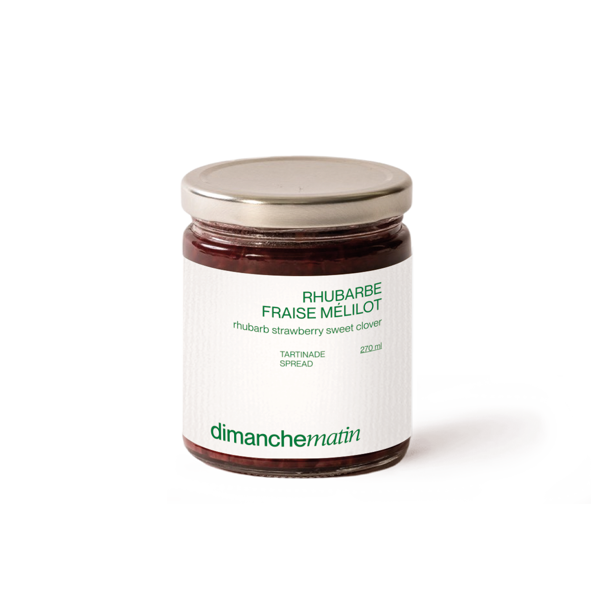 Tartinade - Rhubarbe, fraise et mélilot